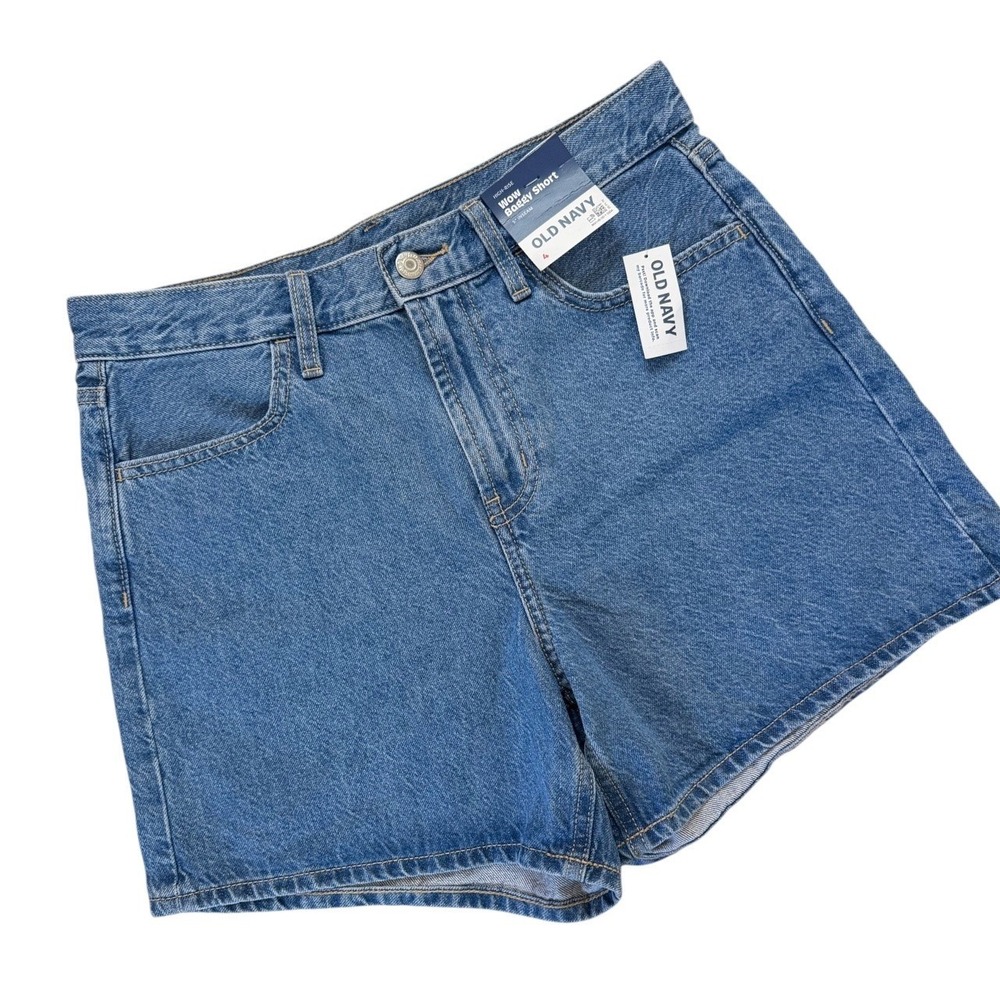 Old Navy Women's High Rise Wow Baggy Shorts - Sz 4 - NWT